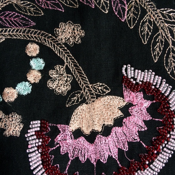 Black embroidered skirt - Picture 2 of 7